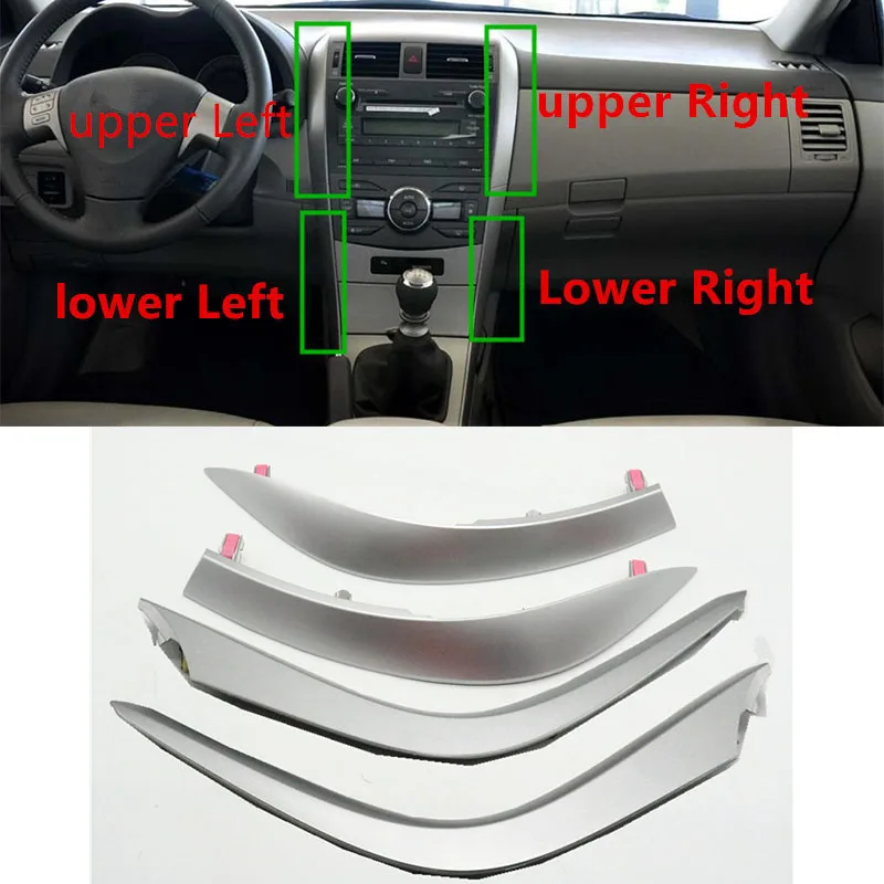 NOVINKA pre Toyota Corolla 2009 2010 2012 2012 2013 CAR Originálne A/C Kondicionovanie vzduchového vetracieho výstupného krytu rámu TRIM Strip