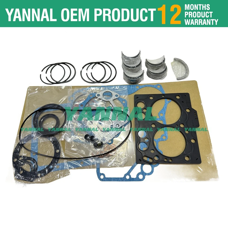 NOVINKA pre Yanmar 2TN66 NAPRAVNÁ OPRAVA PRÍSTUP PISTON PISTON KRING Plné tesnenie tesnenia DGW200M Mini Tractor Diesel Motor