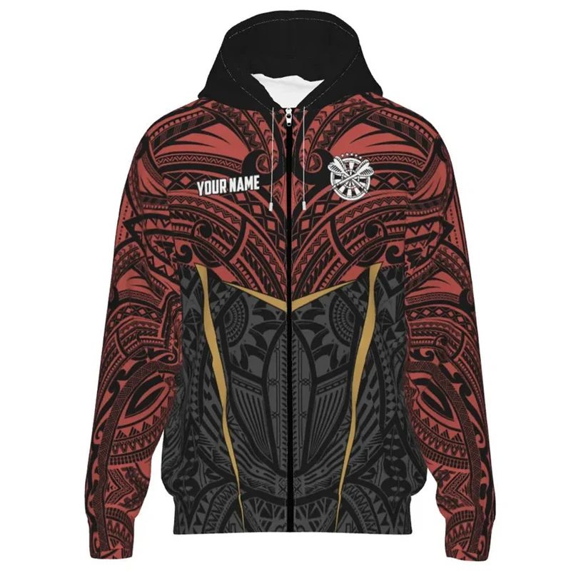 NOVINKA V DART 3D tlačené zips UP Hoodie for Men Trend Street s dlhým rukávom Vlastné názov zips kapucňa príležitostne nadmerne nadmerne športový pulóver