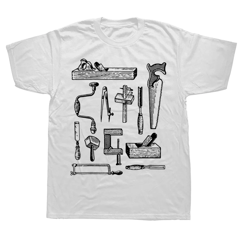 Novinky drevené náradie Carpenters Woodworkers T tričká Streetwear s krátkym rukávom narodeninové darčeky letné tričko pánske oblečenie