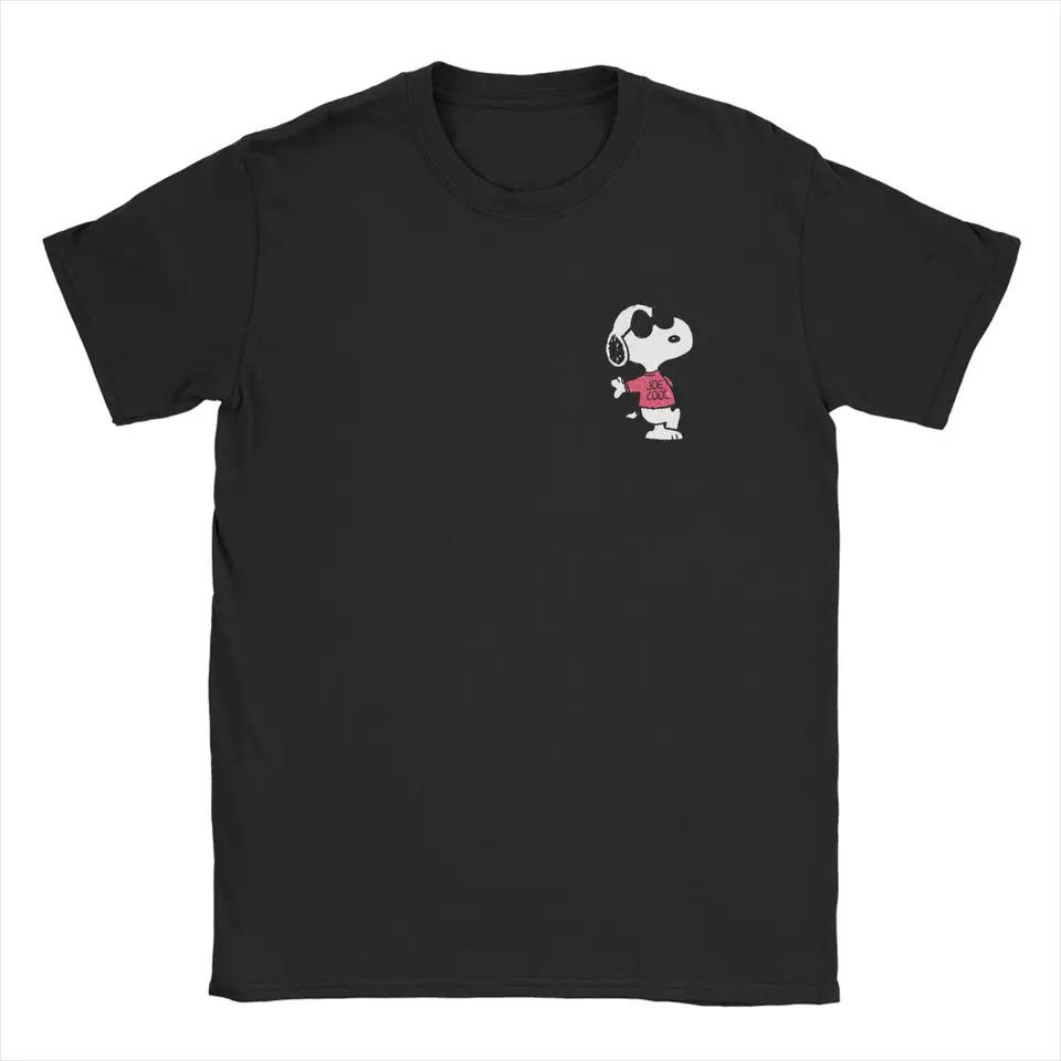 Novinky snoopy joe cool vzor Tričko Men ženy posádka čistého bavlnenia tričko Cartoon s krátkym rukávom tričko Grafické oblečenie