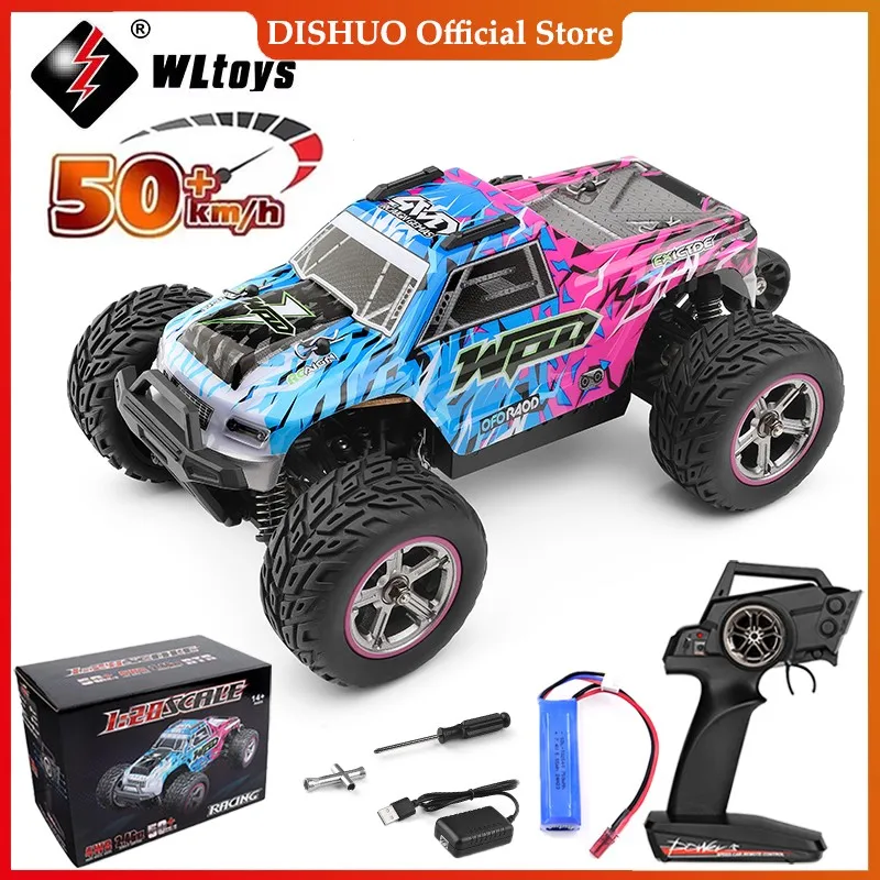 Novinky Wltoys 204006 1/20 s LED svetlami 2,4G 4WD 50 km/h kovový podvozok Elektrický vysokorýchlostný terénny drift rc Cars Wltoys 144001