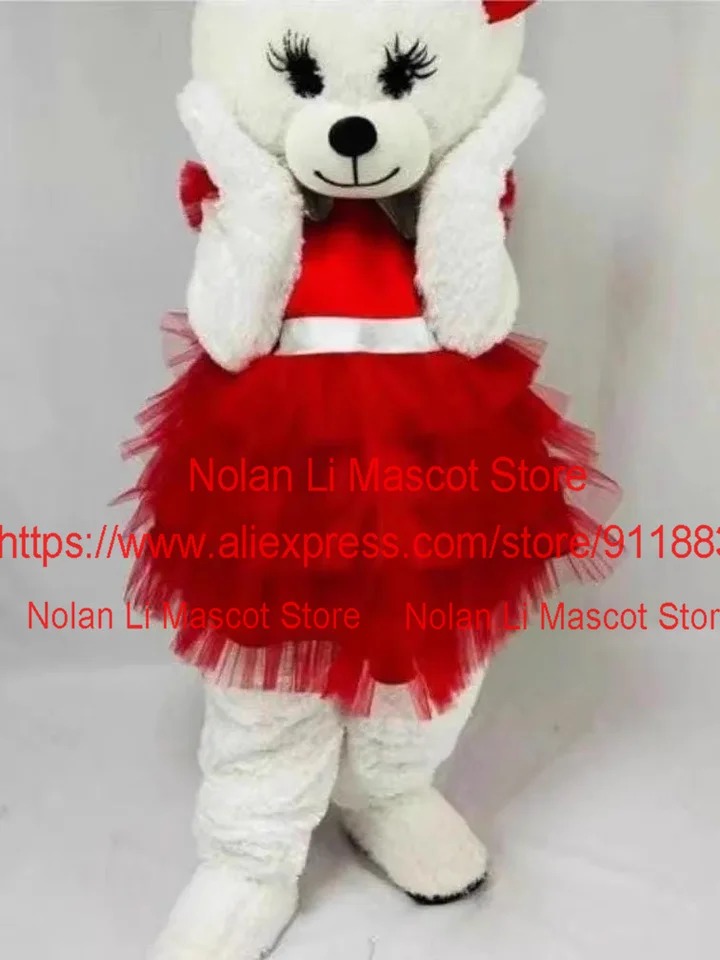 Novo prispôsobený ženský medveď maskot kostýmy kostýmy Teddy Bear Hracie rolí karikatúry Set Anime Narodeninová oslava pre dospelých s dovolenkovým darčekom 1331