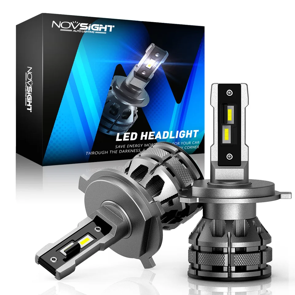 NovSight LED H4 H7 H1 H3 H11 H13 9005 9006 9007 Automatické svetlomet Mini Veľkosť 80W 15000LM 6500K Dekodér Pluž