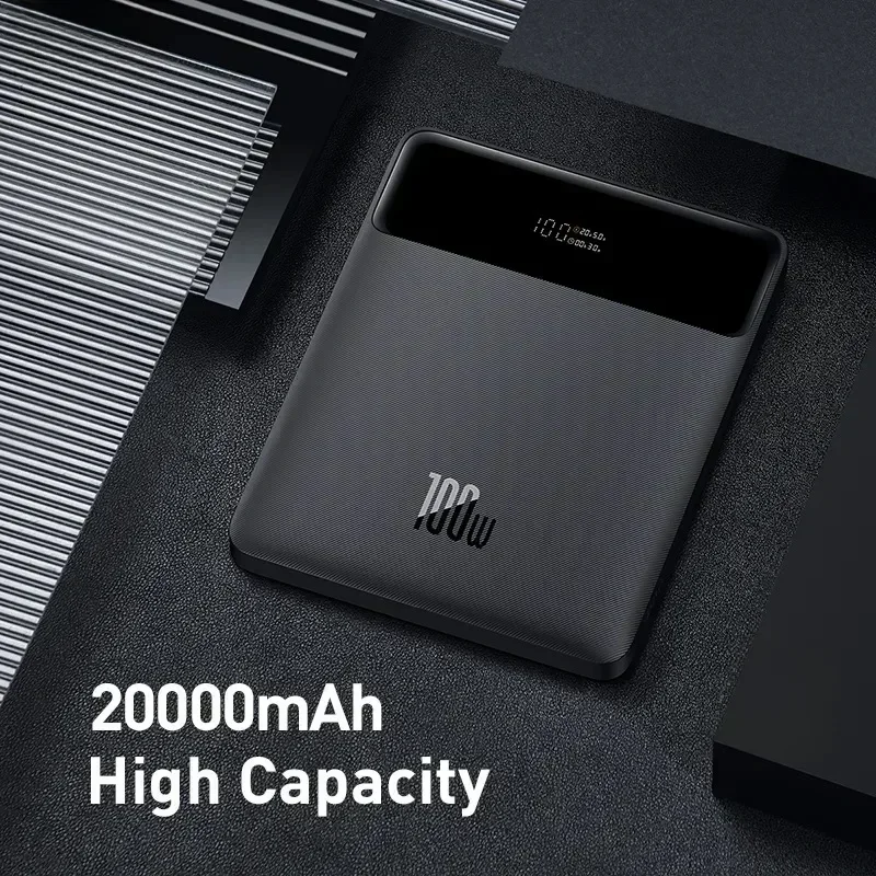Nová 100W Power Bank 20000 mAh typu C PD Rýchle nabíjanie Powerbank Prenosná externá nabíjačka batérií pre iPhone alebo Pro Max Notebook
