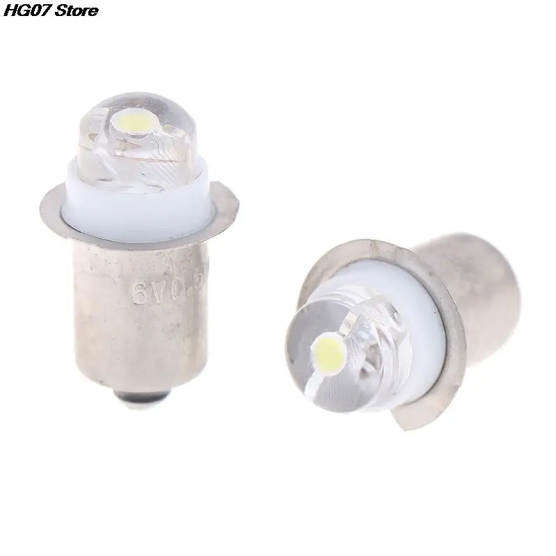 Nová 1pc p13.5s Pr2 PR3 LED Miniatúrna lampa 0,5 W DC 3V 4,5V 6V 1SMD pre výmenu baterky Žiarovka Pracovné svetlo 40-60LM
