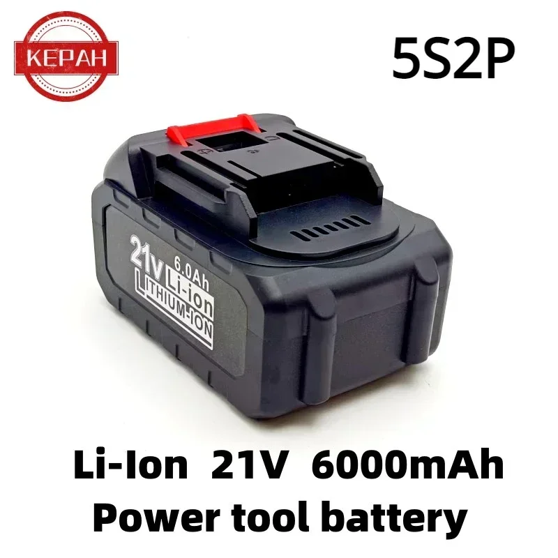 Nová 21V 6000 mAh rýchla nabíjajúca lítium-iónová batéria pre elektrické náradie, vhodná pre BL1850, BL1840, BL1440 (196391-6)