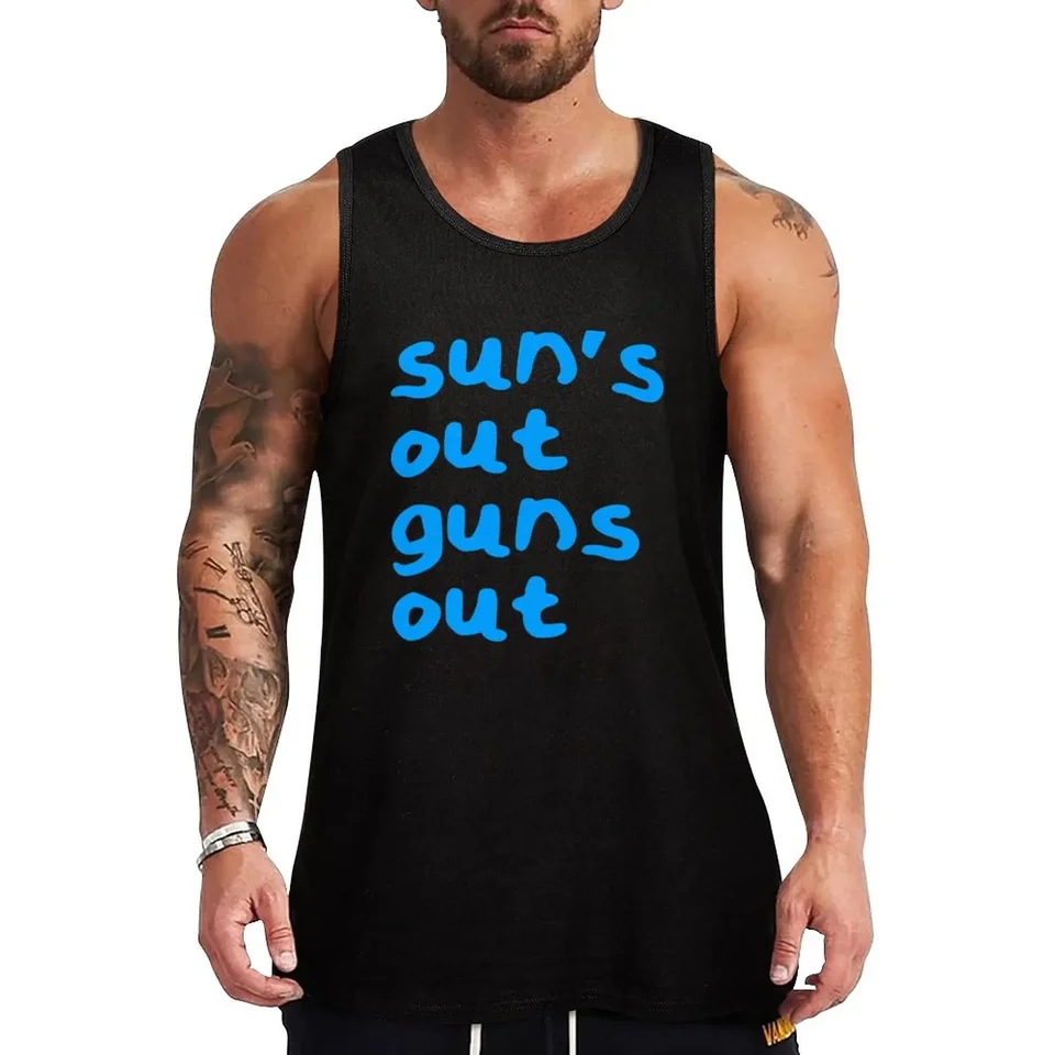 Nová 22 Jump Street-Sun's Out Guns Out Tank Top Nové v Tops & Tričko Tričko na kulturistiku