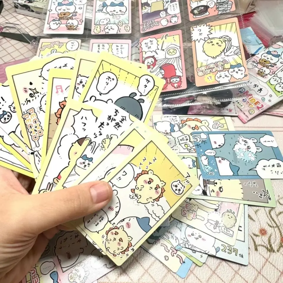 Nová 3-palcová karikatúra Chiikawa Kartoonová zberná karta polaroidu KONTAL HACHIWARE うさぎ Usagi ちいかわ Zberná karta