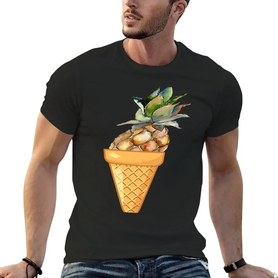 Nová ananásová zmrzlina - Tričko The For Cure Fruit Collection - Funny Fruit Ice Cream Designs