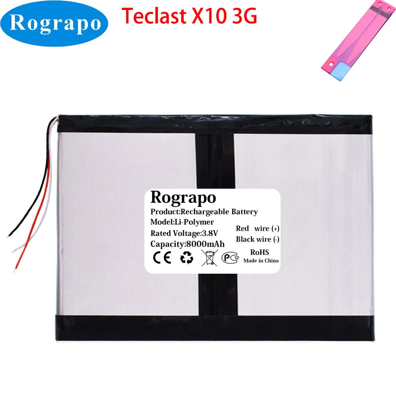 Nová batéria 3,7 V 8000 mAh pre tablet PC Teclast X10