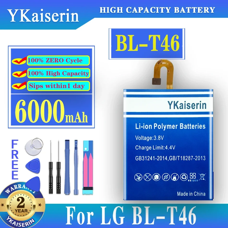 Nová batéria 6000 mAh BL-T46 pre LG V60 Thinq LMV600VM V600VM V600QM5 Telefón BATTERIA BATTERIJ + Číslo sledovania