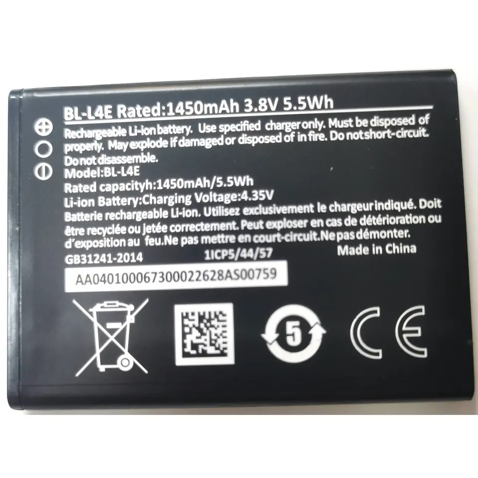 Nová batéria BL-L4E pre Nokia 2260 TA-1480 Flip Phone