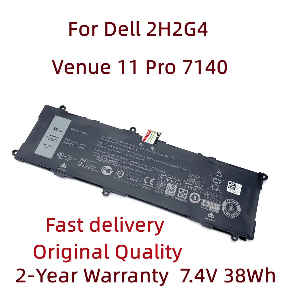 Nová batéria notebooku 2H2G4 HFRC3 4980MAH pre Dell Miesto konania 11 Pro 7140 Series NOCEBOCK T07G002 TXJ69 451-BKH 21CP5/63/105 2217-2548