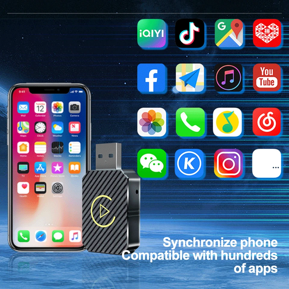 Nová CarPlay Box zapojená do bezdrôtového Android Auto Wireless Modul CarPlay Smart Car Box