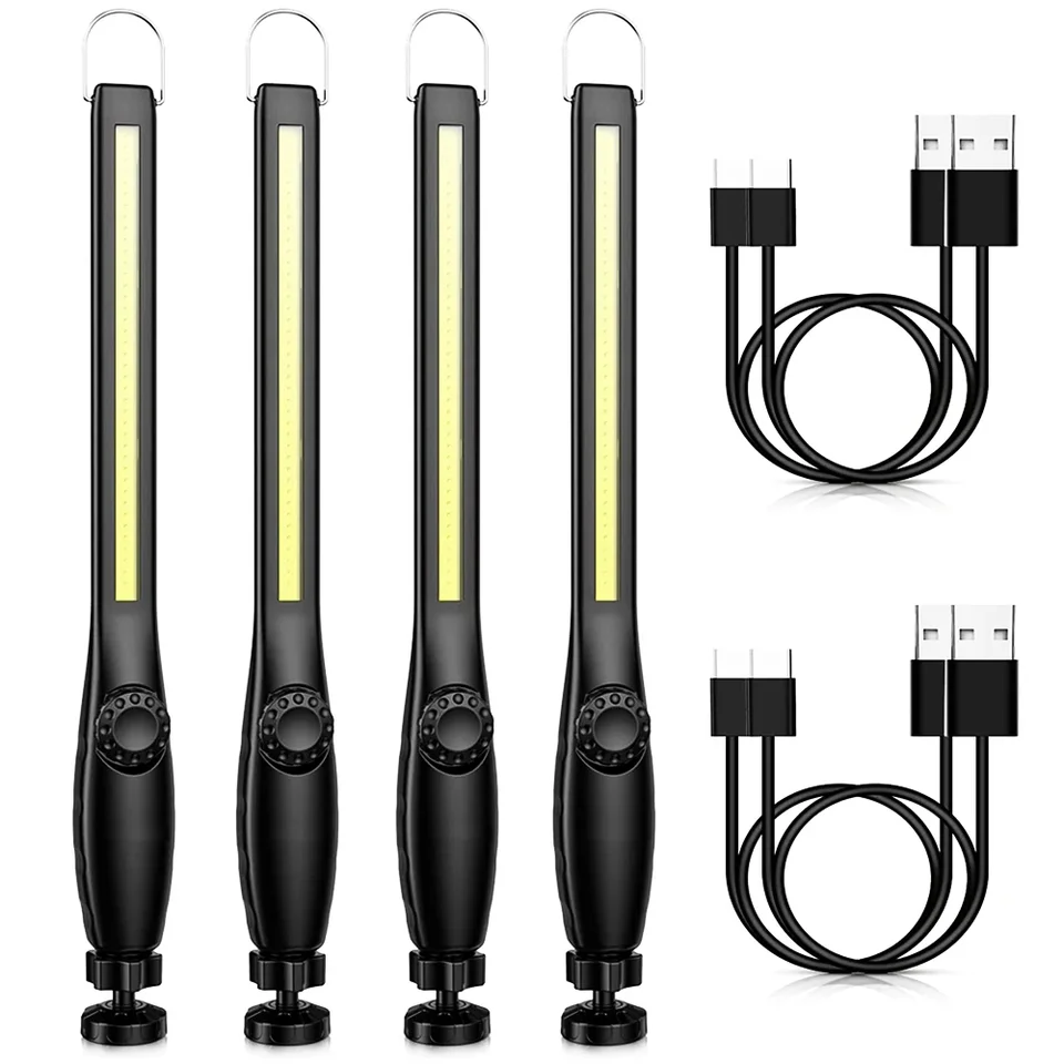 Nová COB LED baterka Magnetické pracovné svetlo Svetlo USB Nabíjateľná horák prenosná lampa Inšpekcia Light Camping Cair Opravy lampa