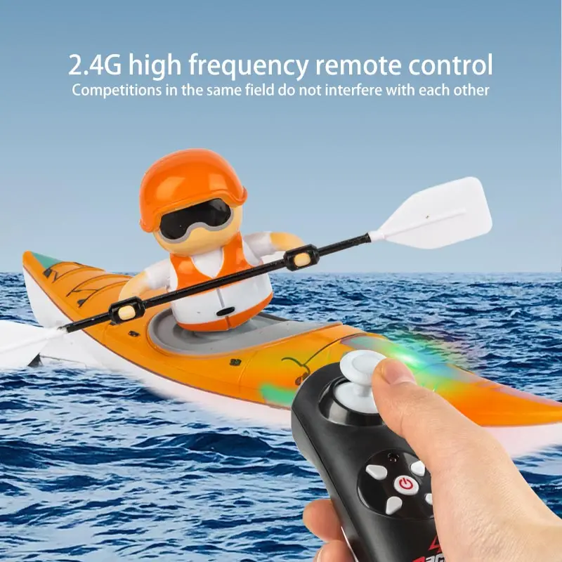 Nová diaľkovo ovládaná loď 2.4g RC Speedboat Vysokorýchlostný rýchlostný čln voda na báze diaľkového ovládača RC RC