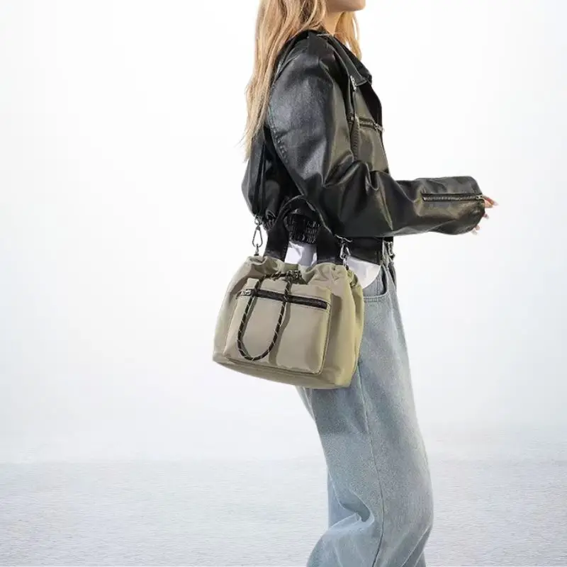 Nová dámska kabelka Crossbody, jednoduchá a ľahká taška na ramenné vrecká, neformálna taška na nylonovú tkaninu módne