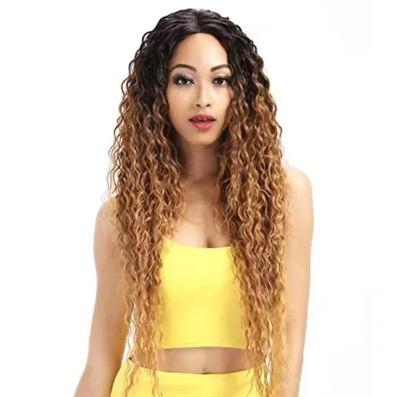 Nová dámska parochňa Brown Gradient Rose Mesh vysoká teplota Hodváb