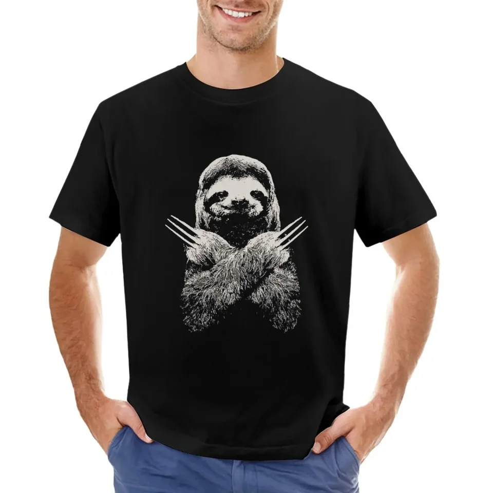 Nová edícia tričko s krátkym rukávom TEE Pánske letné oblečenie Wolverine lenitý vtipný kostým Najlepší darček pre lenivé lenivé milovníci tričko