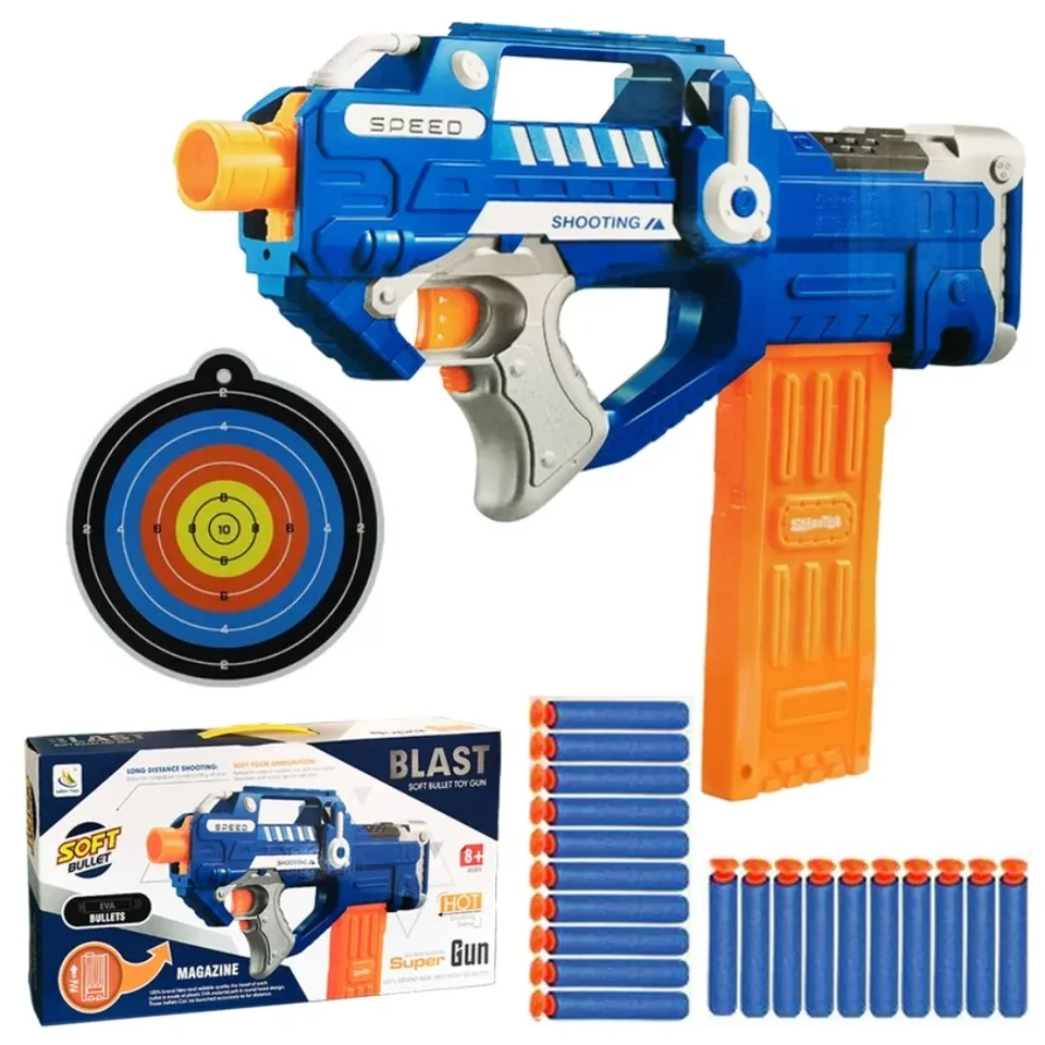 Nová elektrická streľba zrušená strelecká puška Puška pre Nerf Gulets Toy Gun Gun Eva Dart Blaster Toy Rifle Gun Gift