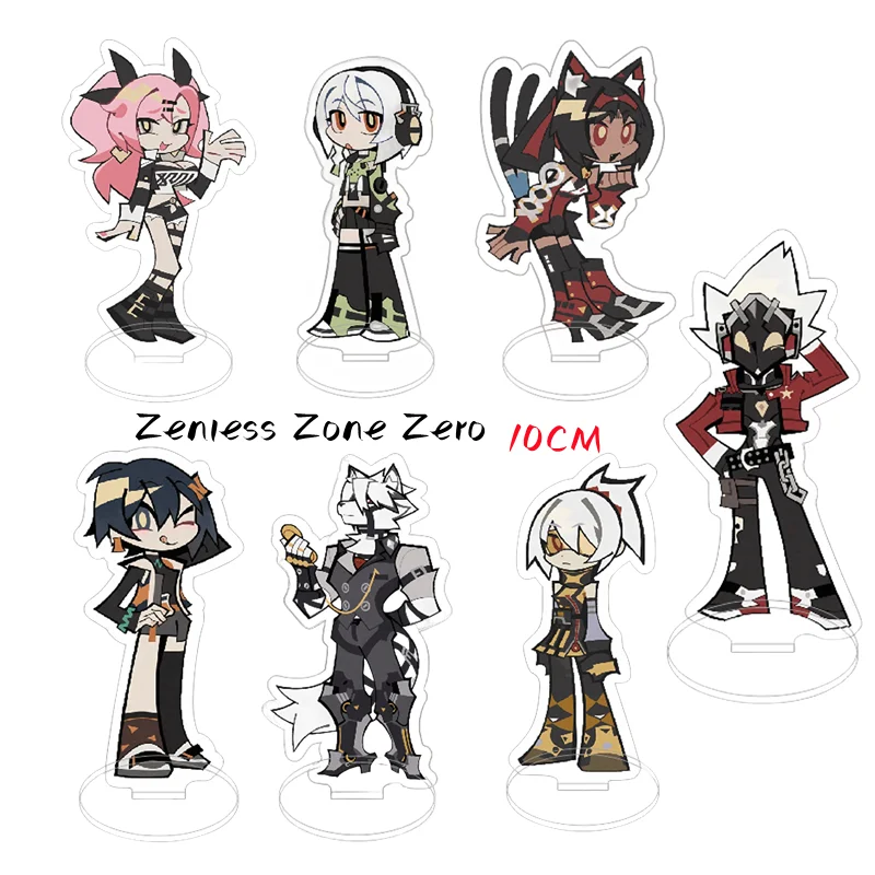 Nová horúca hra Zenless Zone Zero Nicole Demara Billy Kid von Lycaon Acryl Stock Model Model Plate Keychain Desk Decor Collection Collection Gift