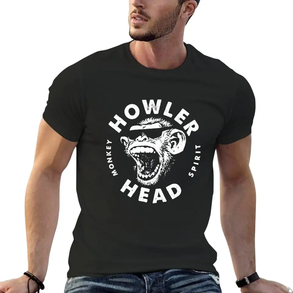 Nová Howler Head Monkey Kentucky Bourbon Whisky Vintage Logo Tee Essential T-Shirt Tričko Tričká Pánske tričká