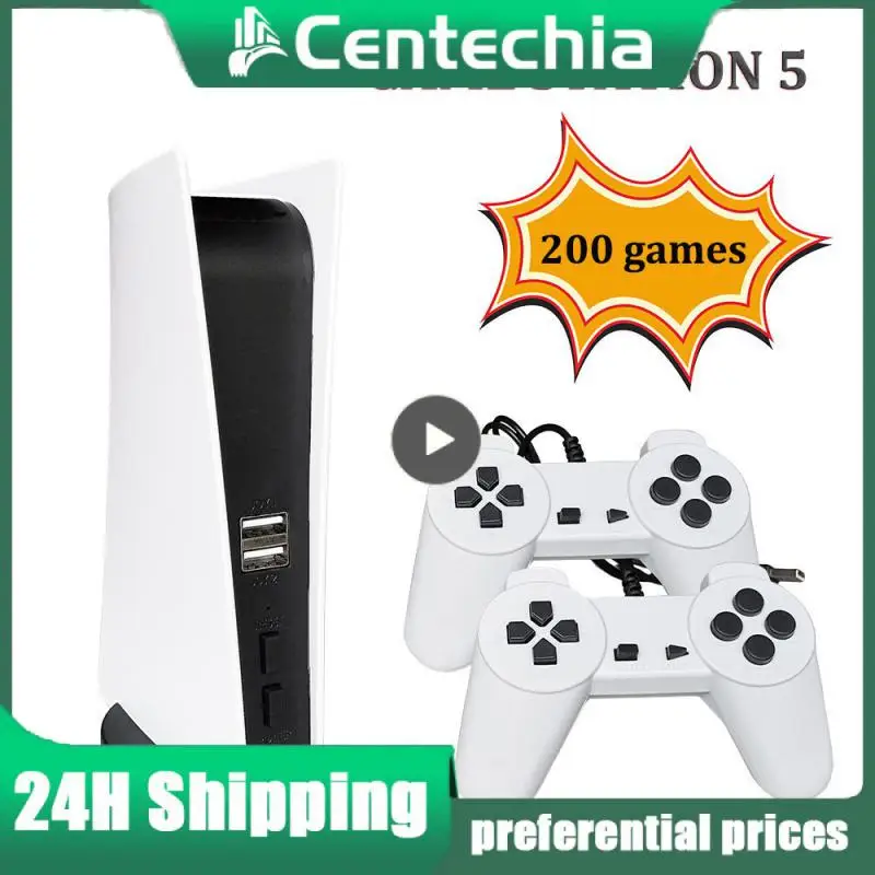 Nová hra GS5 Game Console 8 Bit USB káblová ručná hra Player 200 Classic Games Retro AV Output TV Gaming Console pre dieťa