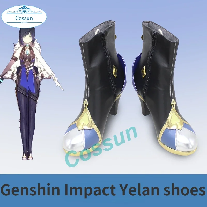 Nová hra na príchod Genshin dopad yelan cosplay topánky yelan dámske topánky vysoké podpätky cosplay topánky