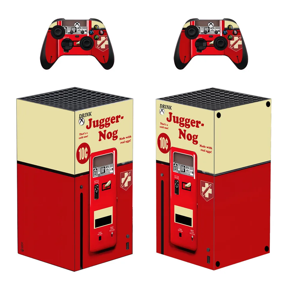 Nová hra pre pokožku nálepky na nálepku pre konzolu Xbox Series X a 2 radiče kože vinyl