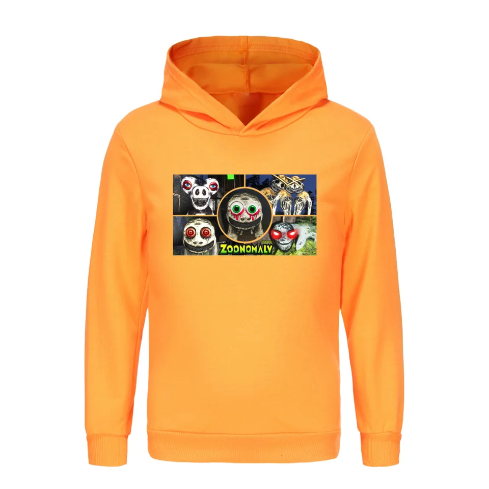 Nová hra Zoonomaly mikina Kids Pullover Clows Detské dievčatá mikiny s kapucňou detské oblečenie chlapci s dlhým rukávom Vrchne oblečenie