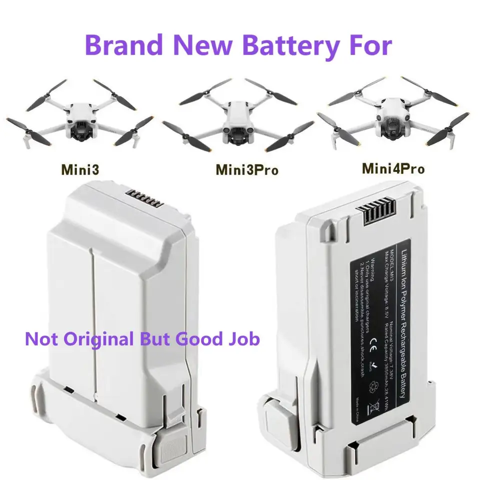 Nová inteligentná letová batéria Plus pre Mini 3/3 Pro/4Pro 3850 mAh letu 47 minút pre Mini 3 Pro/4Pro Drone