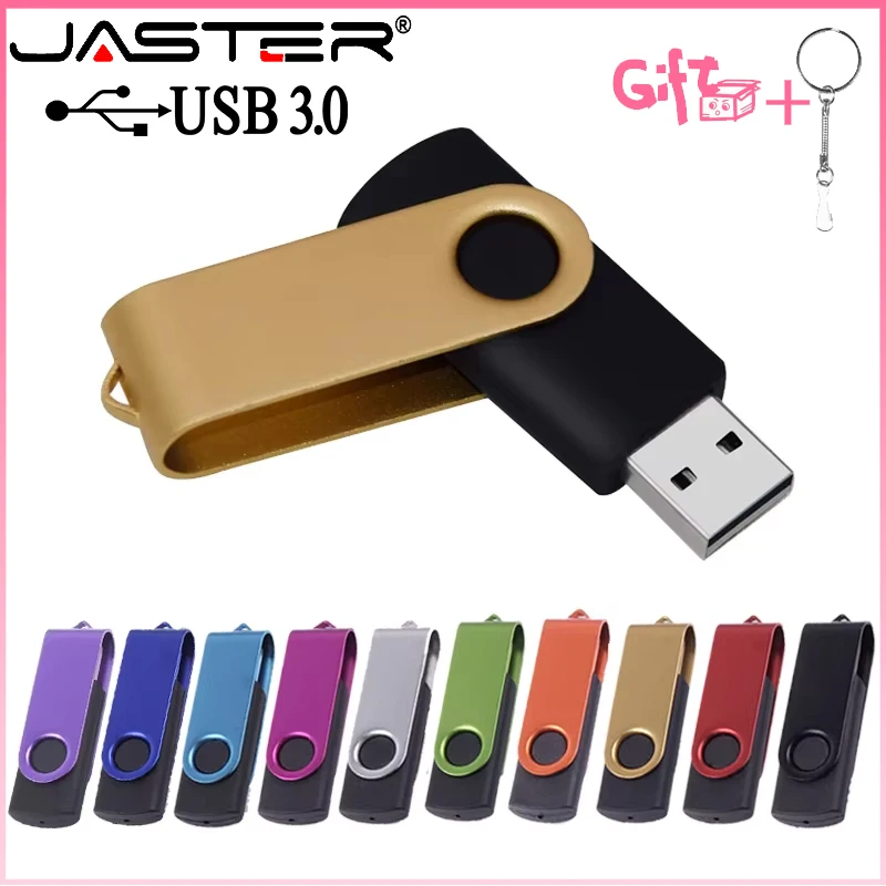 Nová jednotka USB3.0 Flash Drive 128 GB Rotatovateľná jednotka pera 64 GB Skutočná kapacita Pendrive 32 GB Disk na klávesnici USB Stick 8 GB Pamäť Flash Disk