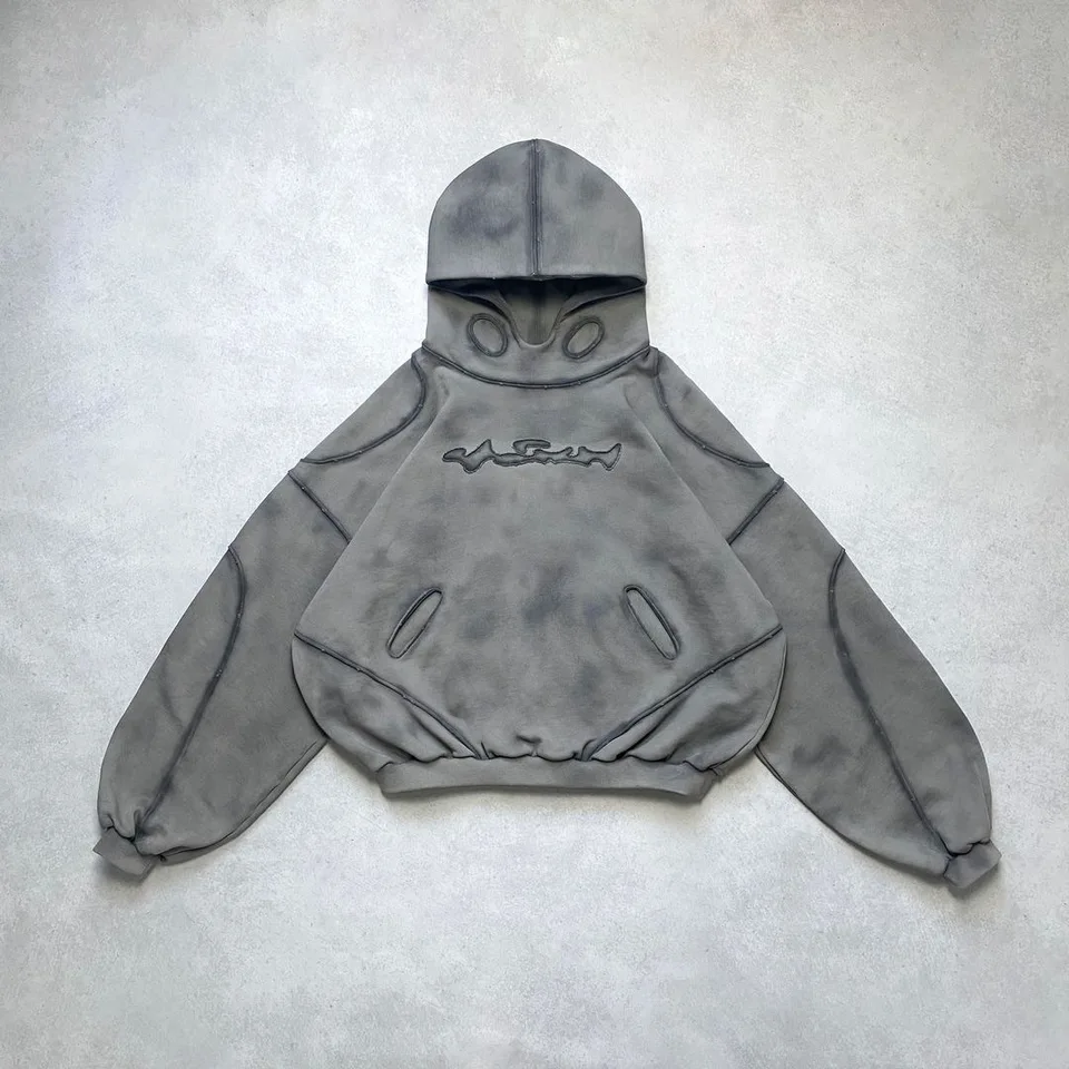 Nová jesenná a zimná gotická mikina s dizajnom vonkajšieho oblečenia na mieru Y2K Trendy Harajuku Hip-Hop Winter Top Top Hoodie
