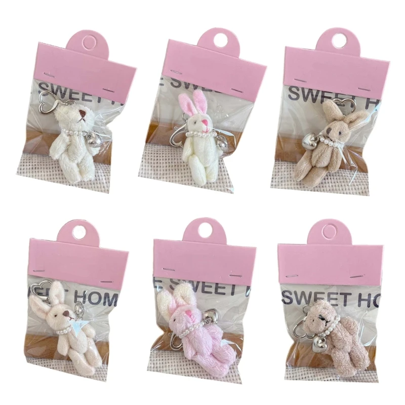 Nová karikatúra králika/medvedí hračka Keychain králiky/medveď Keychain Bag prívesok Dámska taška na dámske tašky Decor