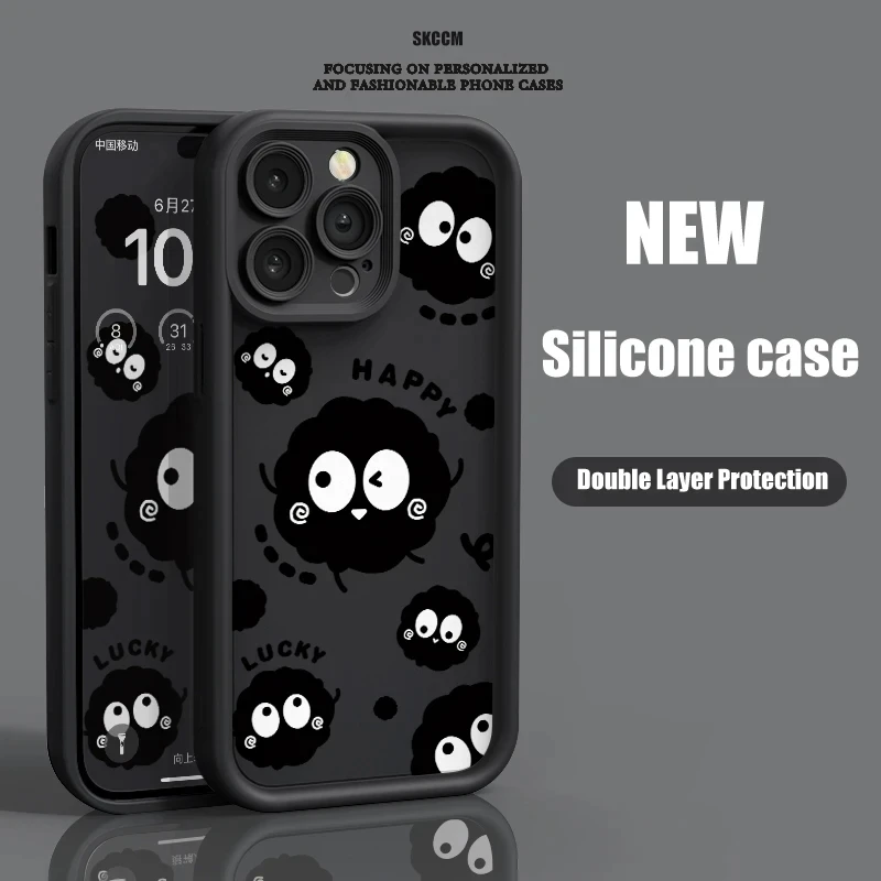 Nová karikatúra vajíčok odolný voči silikónovým telefónom pre iPhone 15 puzdier iPhone 14 11 13 12 Pro Max xs x xr xs 7 8 plus SE 2020 kryt