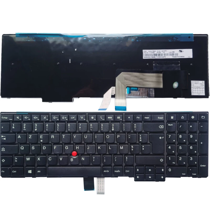 Nová klávesnica pre laptop francúzštinu/fr Azerty pre Lenovo ibm ThinkPad E540 E531 T540 T540P T550 L540 W540 W541 W550S No Bathlit