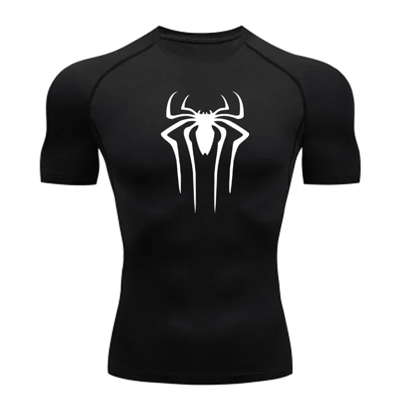 Nová kompresná košeľa Men Fitness Gym Super Hero Sport Running Tričko Rashgard Tops Tee Quick Dry Tričko s krátkym rukávom pre mužov