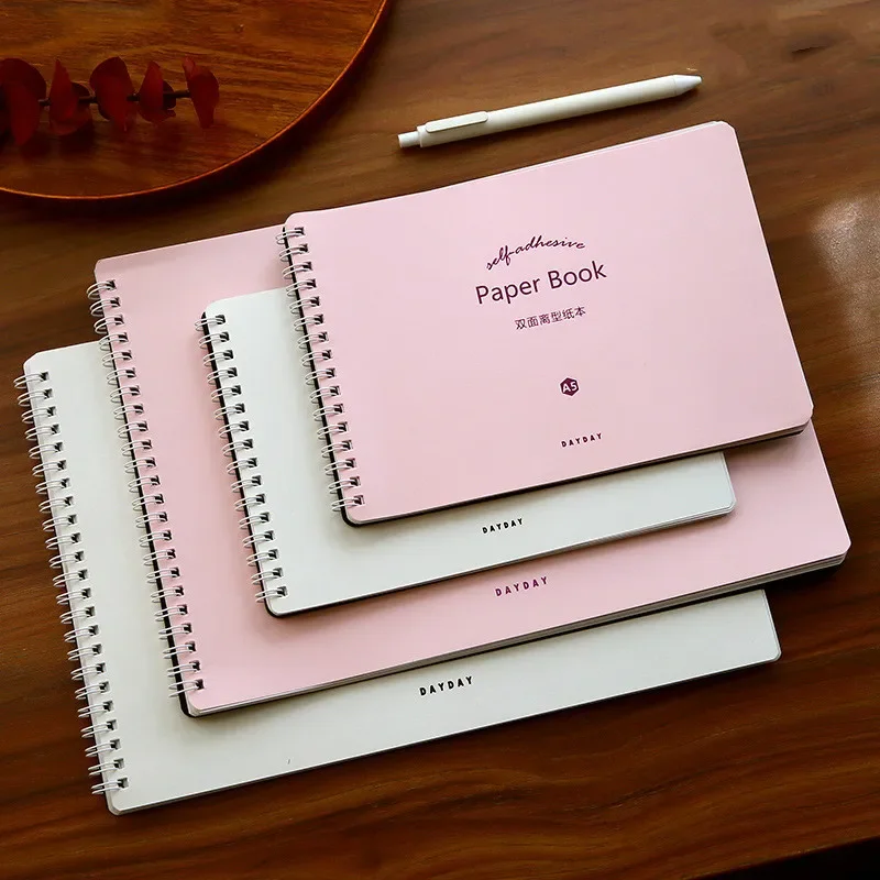 Nová kreatívna obojstranná príručka vydaná papier A4 A5 A5 Mäsová páska Storage Storage Book Ručné knihy Materiál Material Sketchbook
