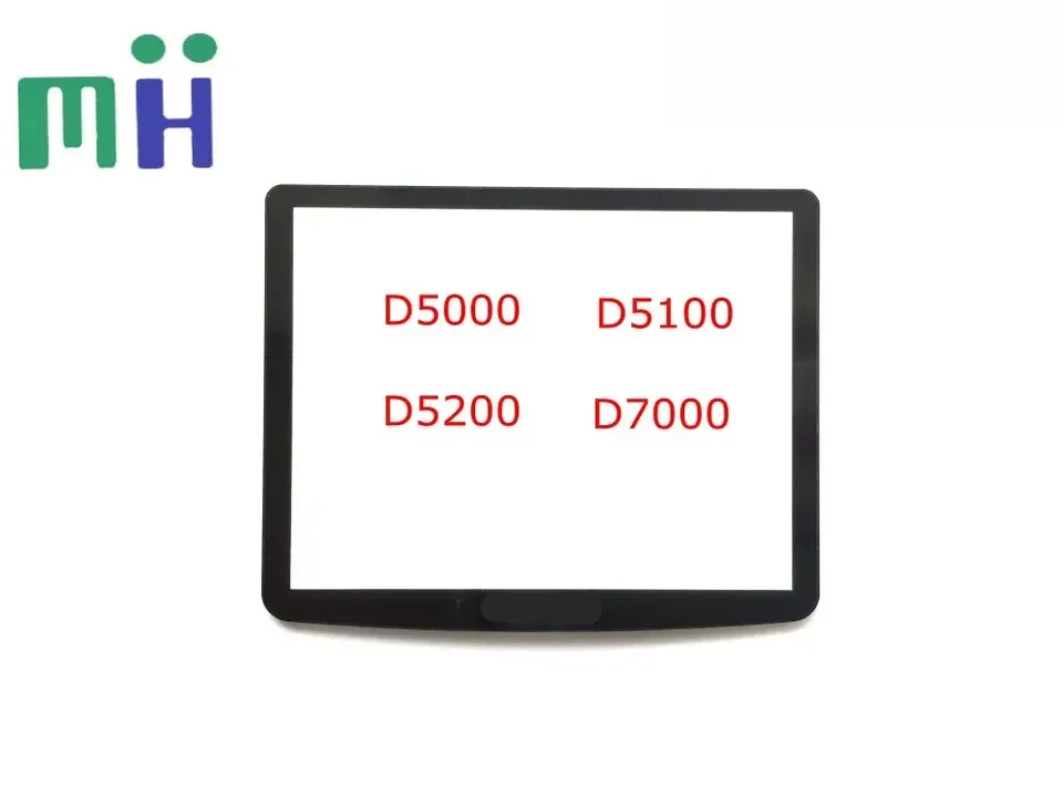 Nová kópia LCD Screen Window Chráňte sklo pre Nikon D5000 D5100 D5200 D7000 OPRAVA OPRAVA CAMERA ČASŤ