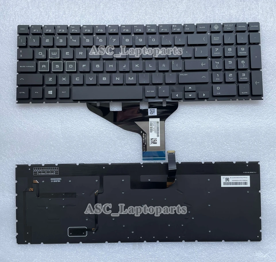 Nová latinská španielska klávesnica Teclado pre HP Omen 15-DC0005LA 15-DC0006LA 15-DC0007LA 15-DC0008LA 15-DC0052LA DC0057L Color Packlit