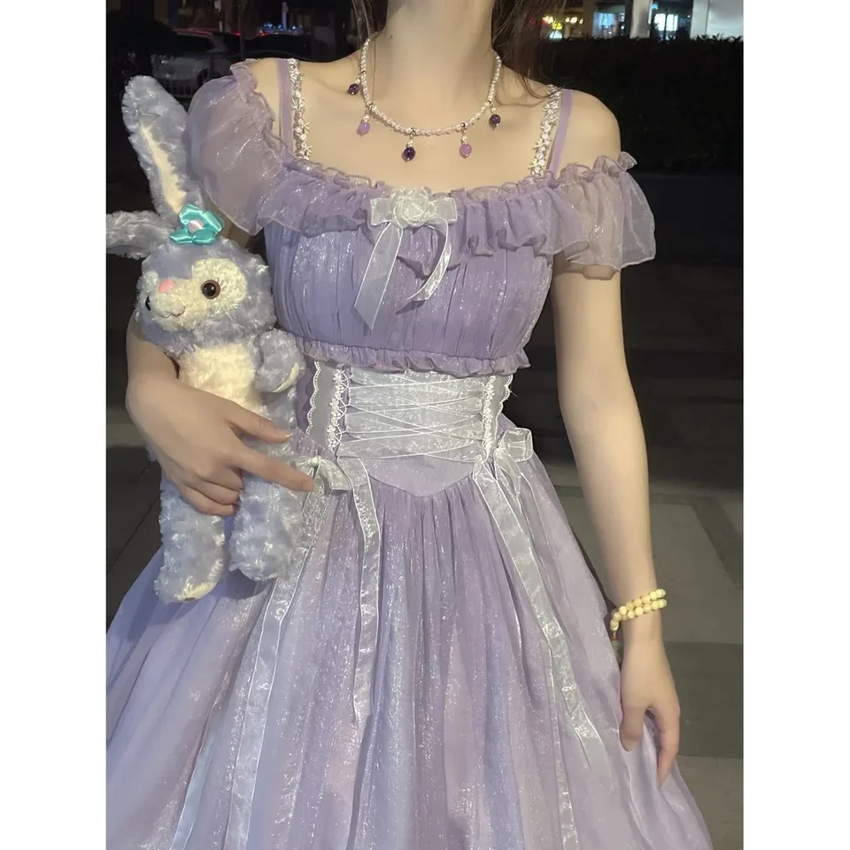 Nová lolita denné nosenie princeznej jska šaty krátky sladký čaj Party lolita módny šifón gotické sladké dievčatá lolita šaty