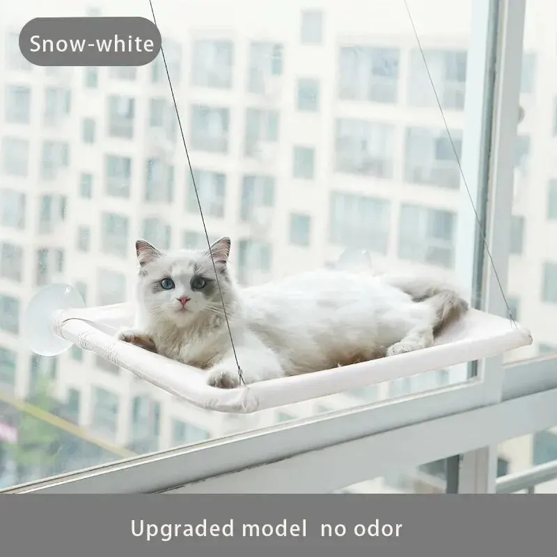 Nová mačka hojdačka mačka Sunny okenné sedadlo umývateľné odnímateľné posteľná sáčka s vreckom na posteľ postele sedadla pre mačku spiace doplnky pre domáce zvieratá