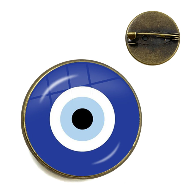 Nová móda roztomilé malé zlé očné obojky Buckle brošne pre ženy Glass Dome Pins Darčeky Darčeky
