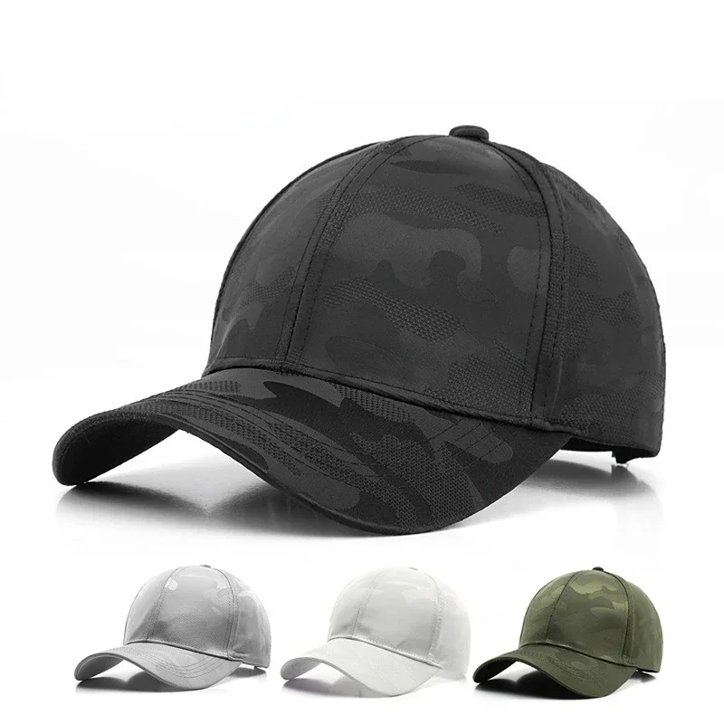 Nová módna nastaviteľná baseballová čiapka Unisex Camouflage camo čierna čiapka kasquette klobúk Men Ženy Príležitostné púštne klobúk