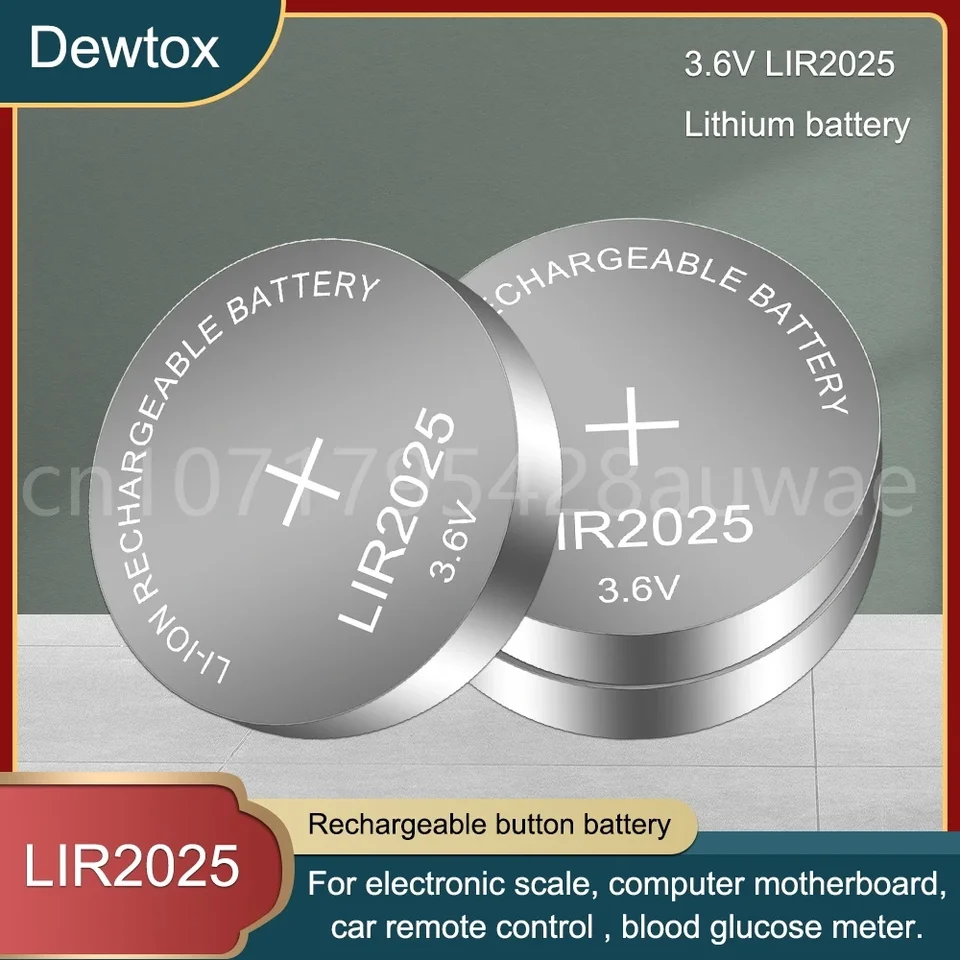 Nová nabíjateľná batéria LIR2025 pre BMW CAR Key LI-ION BATTLEBLICKÁ/COIN CELL 3,6 V 30 mAh ReleAce CR2025