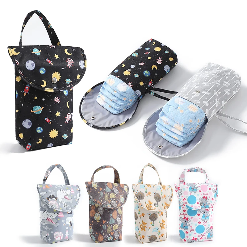 Nová nepremokavá a opakovane použiteľná taška na detskú plienku pre detskú kabelku Veľká kapacita Mommy Storage Tag