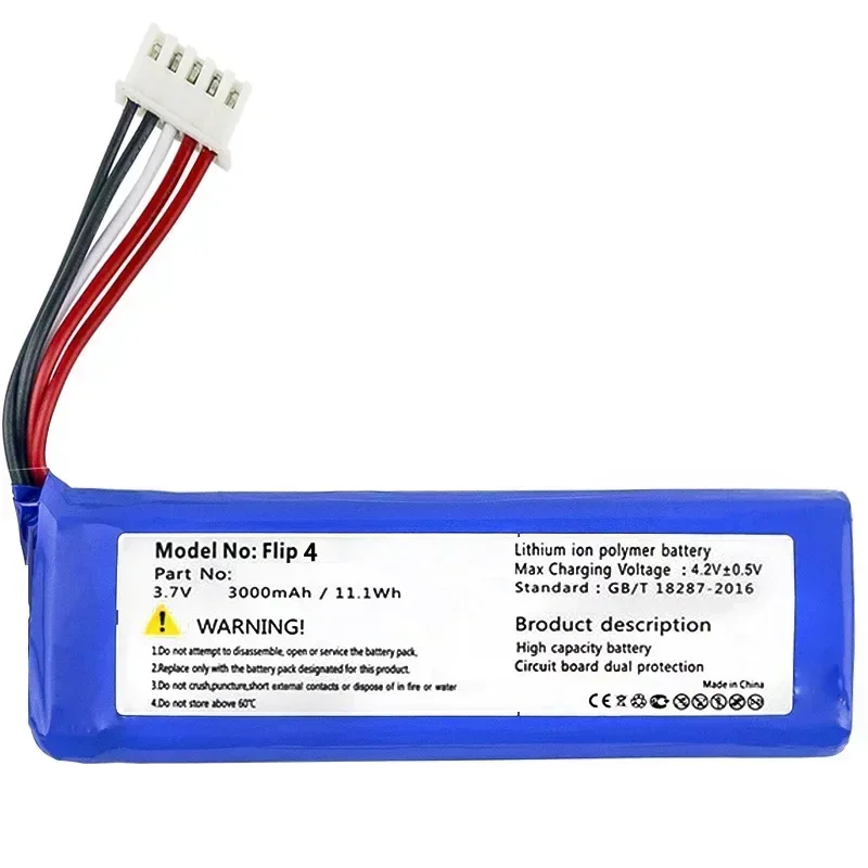 Nová náhrada GSP872693 01 3,7V 3000 mAh batéria pre JBL Flip 4 /Flip 4 Special Edition Batéria