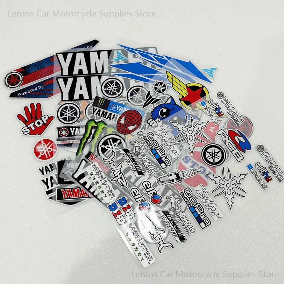Nová nálepka na bočné prúžky motocykla Nálepka Cartoon Style Vinyl Decal Decal Yamahaas
