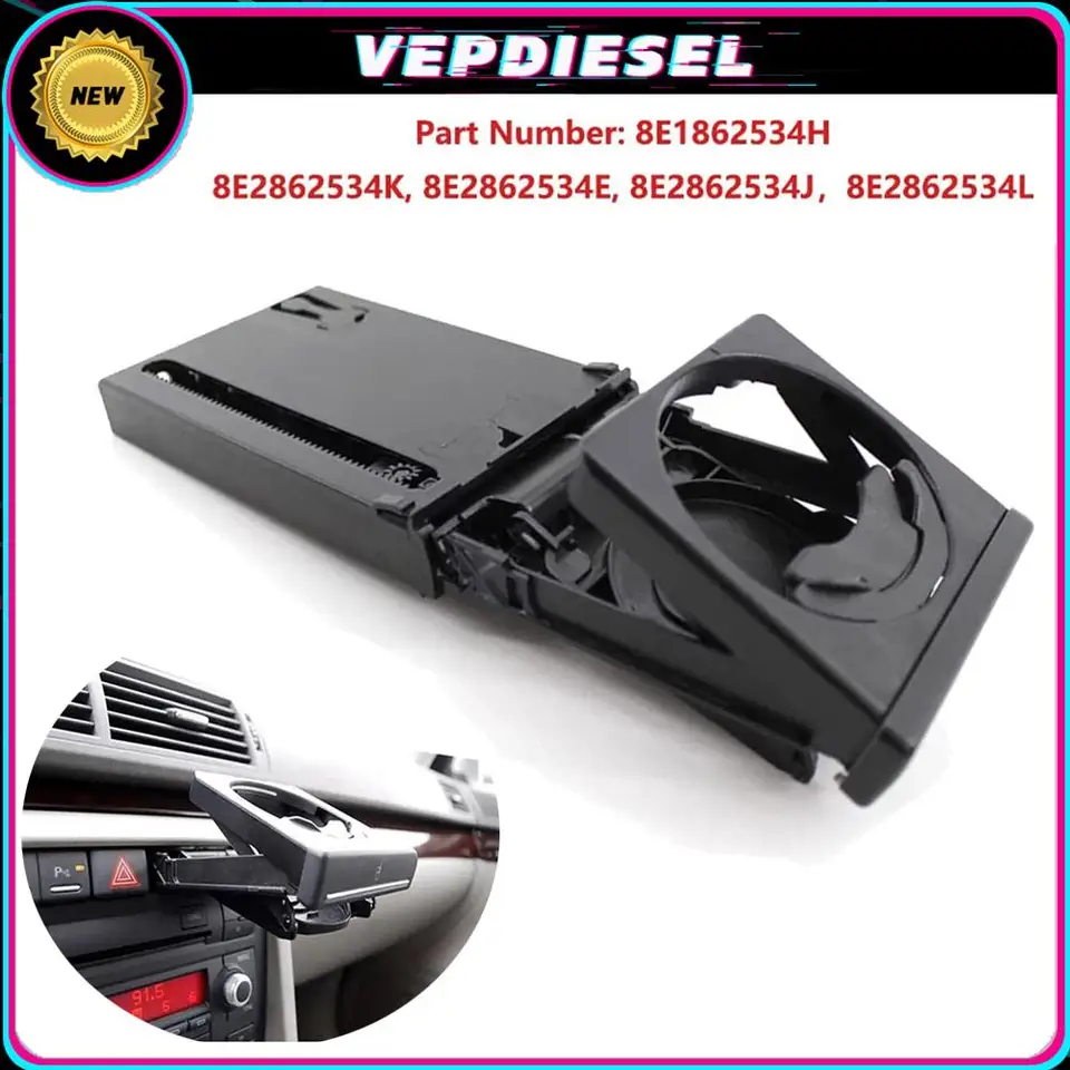 Nová OEM Front Dash Fold Drink Cup Držiteľ 8E1 862 534 J Fit for Audi A4 2002-2005 B6 Používa sa z 2005 profesionálnych automatických dielov